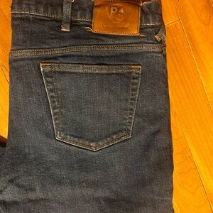 Paul Smith Light Blue Denim Jeans with Tan Stitching